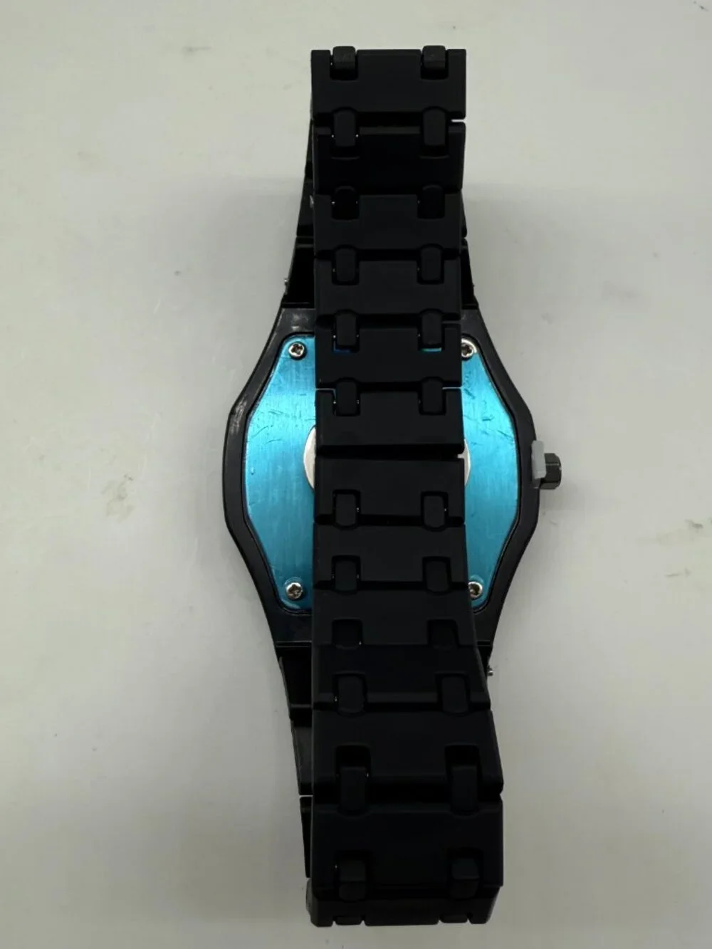 Lorinco AP-RP Men's Unisex Black 43mm Quartz Day Date Watch NEW NO BOX